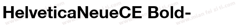 HelveticaNeueCE Bold字体转换